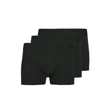 Set de boxeri cu banda elastica in talie - 3 perechi - Negru