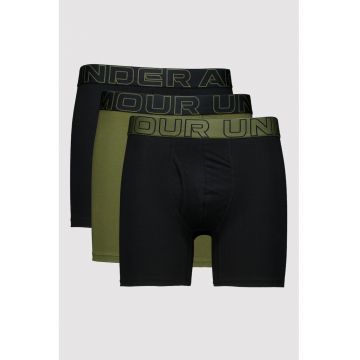 Set de boxeri cu banda logo in talie - 3 perechi - Negru/Kaki inchis