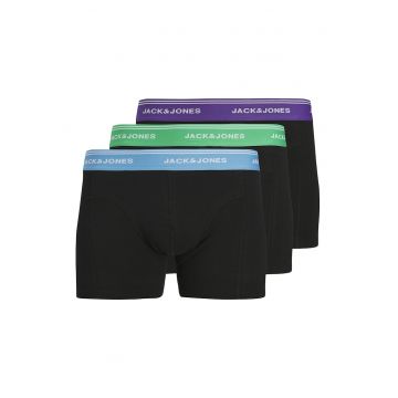 Set de boxeri cu banda logo in talie - 3 perechi - Verde/Negru/Albastru