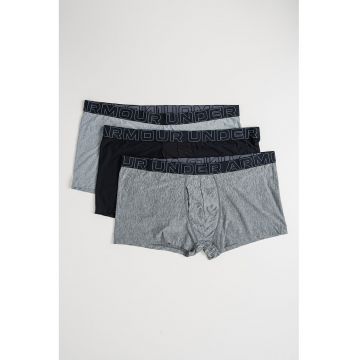 Set de boxeri cu banda logo in talie - pentru antrenament - 3 perechi - Negru/Gri inchis