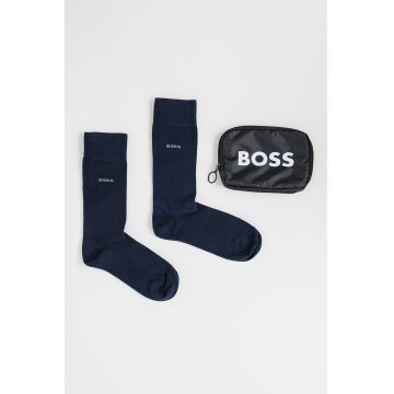 Set de sosete lungi din amestec de bumbac - 2 perechi - Bleumarin