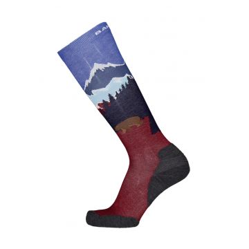 Sosete din amestec de lana - pentru schi - Multicolor