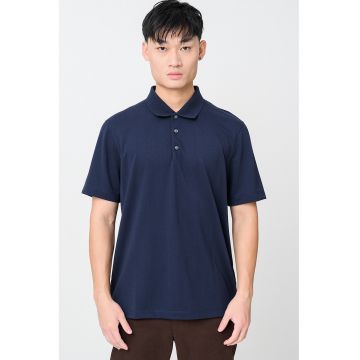 Tricou polo cu model uni - Albastru ultramarin