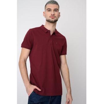 Tricou polo din bumbac - Rosu stins