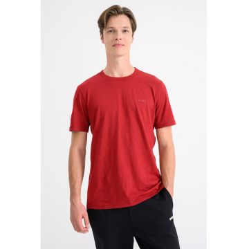 Tricou slim fit din bumbac Tegood - Rosu
