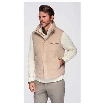 Vesta matlasata cu efect piersica  OM-JAVJ-0277 - Bej