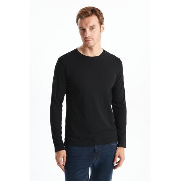 Bluza regular fit - Negru