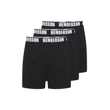 Boxeri (crac mai lung) Onside  set de 3 perechi negru - Negru