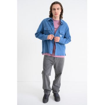 Camasa texturata cu buzunare pe piept Ekynone - Albastru lavanda