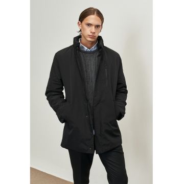 Geaca cu inchidere ascunsa - Negru