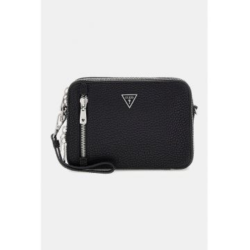 Geanta crossbody cu logo discret - Gri antracit