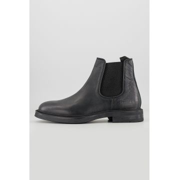 Ghete Chelsea de piele Eton - Negru