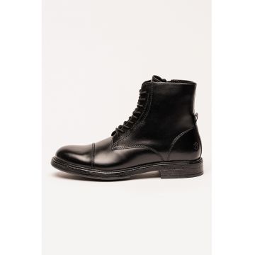 Ghete uni de piele - Negru