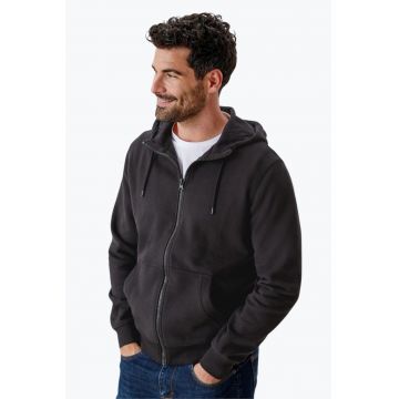 Hanorac barbati cu fermoar negru 53835 - Negru