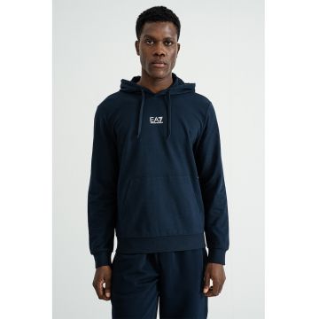 Hanorac cu buzunar kangaroo - Albastru ultramarin