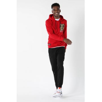 Hanorac cu buzunar kangaroo - Coral