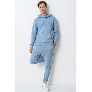 Hanorac cu buzunar kangaroo Wetalk - Albastru glaciar