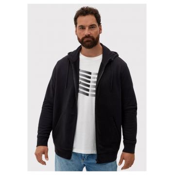 Hanorac cu fermoar - Negru