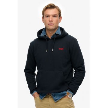 Hanorac cu logo si buzunar kangaroo Essential - Albastru ultramarin