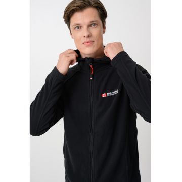 Hanorac din fleece cu fermoar Tugoodana - Negru