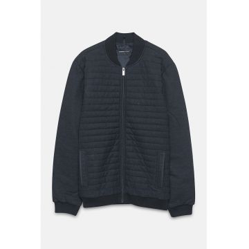 Jacheta bomber cu buzunare laterale - Bleumarin