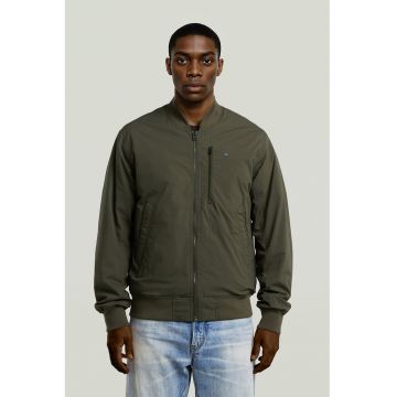 Jacheta bomber cu buzunare oblice - Verde sparanghel