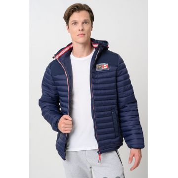 Jacheta matlasata cu gluga detasabila Adalmeak - Bleumarin