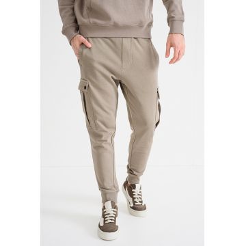 Pantaloni cargo de bumbac - Bej