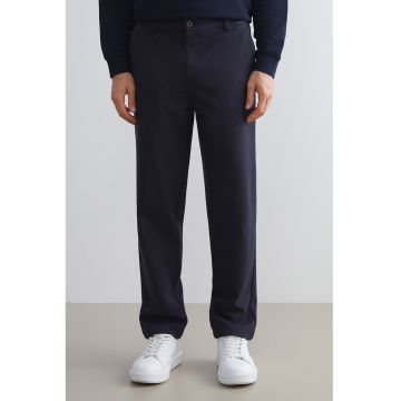 Pantaloni chino cu talie medie - Negru