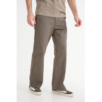 Pantaloni cu o curea Fogan - Grej