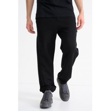 Pantaloni de trening cu aspect texturat League Hurley - Negru
