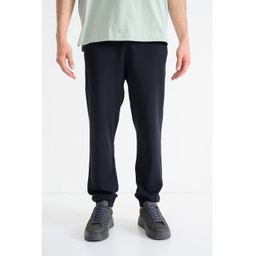 Pantaloni de trening cu snur in talie - Negru stins