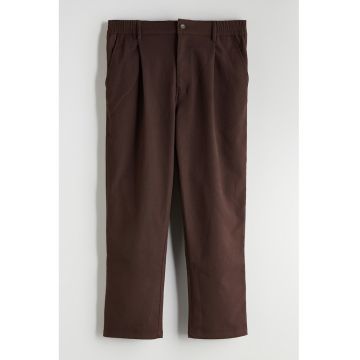 Pantaloni relaxed-fit - Maro inchis