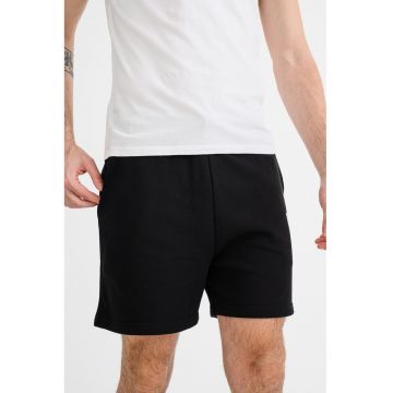 Pantaloni scurti cu buzunare laterale - Alb/Negru