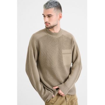 Pulover din amestec de lana Andern - Maro deschis
