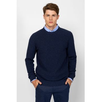 Pulover slim fit - Albastru ultramarin