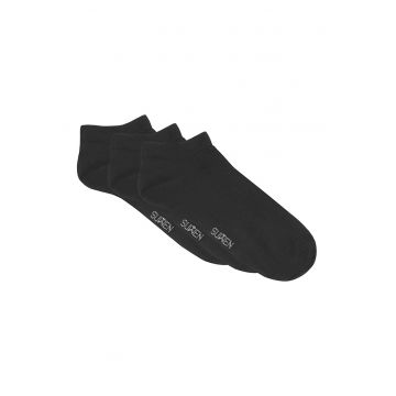 Set de sosete pana la glezna - 3 perechi - Negru
