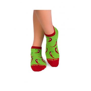 Sosete scurte bumbac Chilli Pepper Sneaker GREEN