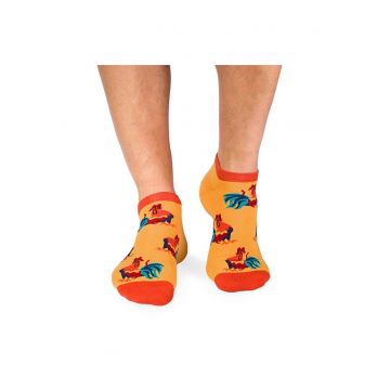 Sosete scurte bunmac organic CULOARE BUMBAC Rooster Sneaker GALBEN