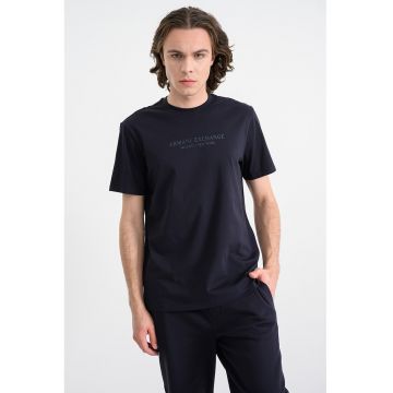 Tricou cu imprimeu logo - Albastru ultramarin
