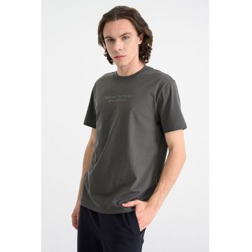 Tricou cu imprimeu logo - Kaki