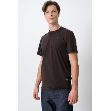 Tricou de bumbac organic Nifous - Maro inchis