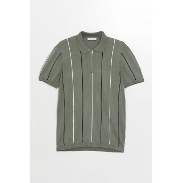 Tricou polo cu maneci scurte - Verde feriga