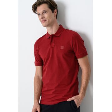 Tricou polo slim fit Passenger - Visiniu