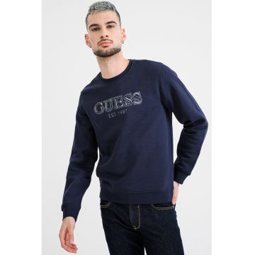 Bluza de trening cu logo brodat - Bleumarin