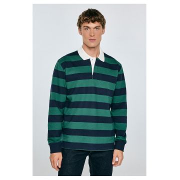 Bluza polo cu model in dungi Miker 403