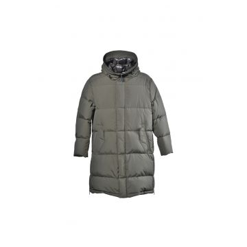 Geaca cu guler inalt - Maro taupe