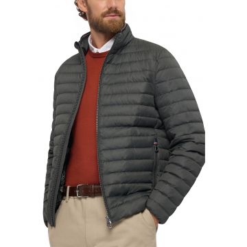 Geaca matlasata cu buzunare laterale Warren - Gri inchis