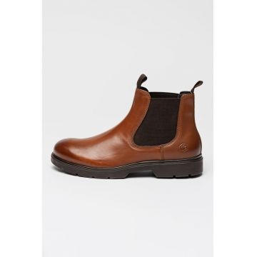 Ghete Chelsea de piele Charlie - Maro scortisoara