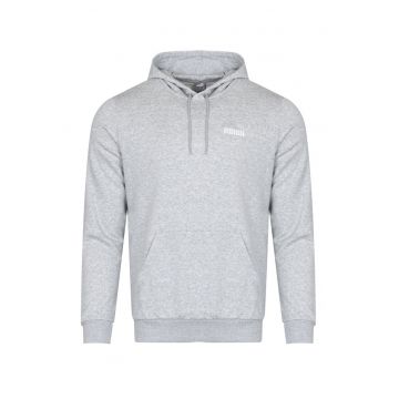 - hanorac barbatesc cu gluga ESS Logo Hoodie TR cu fermoar GRI - Grej